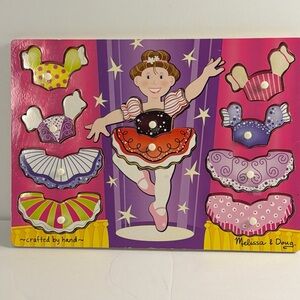 Melissa & Doug ballerina wooden peg puzzle